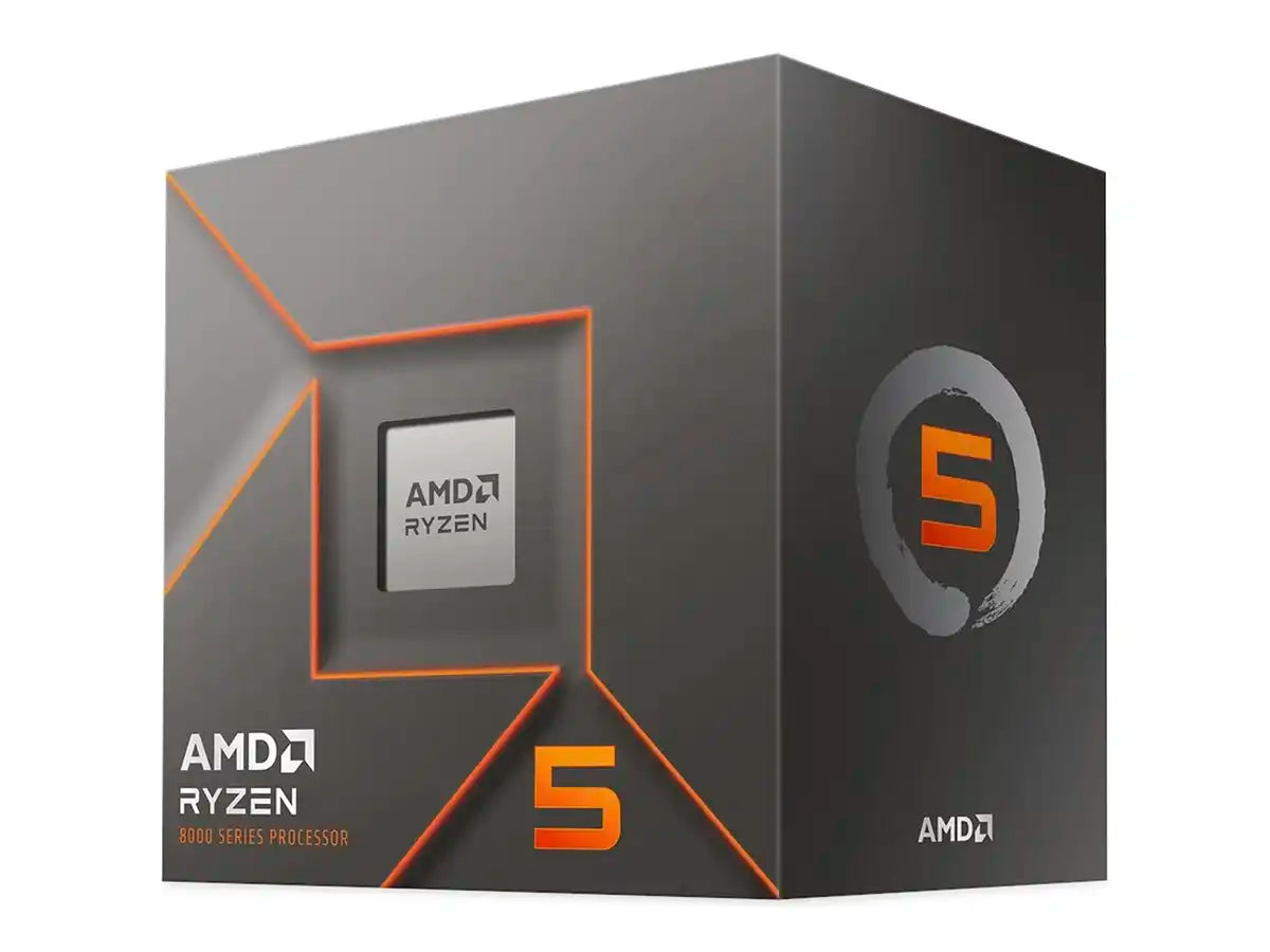 PROCESADOR AMD RYZEN 5 8400F 4.2GHZ HASTA 4.7GHZ 16MB (100-100001591BOX) AM5, 6 NUCLEOS