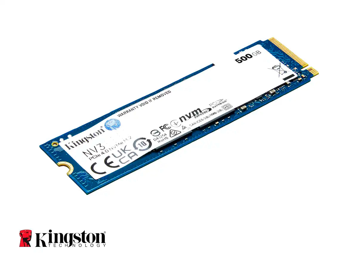 UNIDAD DE ALMACENAMIENTO SSD M.2 PCIE KINGSTON 500GB NVME NV3, 2280 (SNV3S/500G)