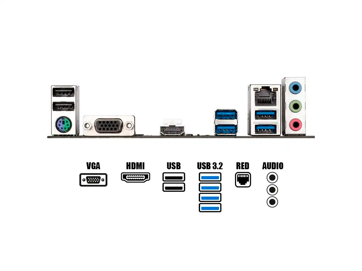 PLACA MADRE GIGABYTE A520M K V2 (A520M K V2) SOCKET AM4, RAM DDR4 BUSS 5100OC MHZ