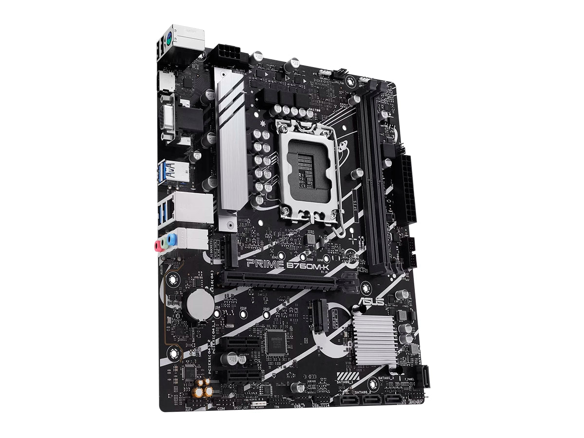 PLACA MADRE ASUS B760M-K PRIME (90MB1FI0-M1EAY0) SOCKET LGA 1700, RAM DDR5