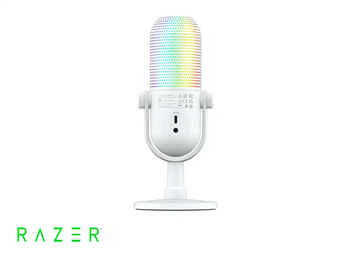 MICROFONO RAZER SEIREN V3 CHROMA (RZ19-05060200-R3U1) INTERFAZ USB, WHITE