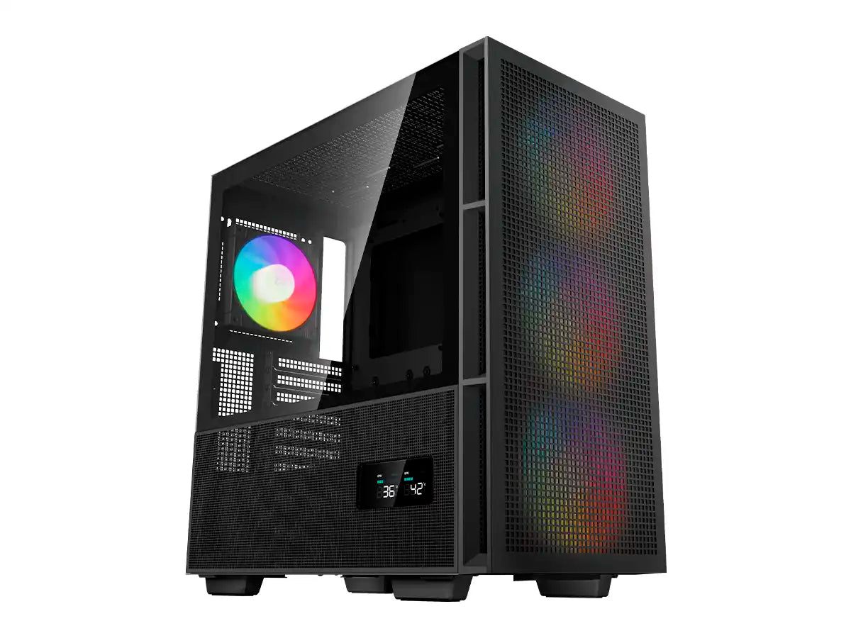 CASE DEEPCOOL CH560 DIGITAL S/FUENTE (R-CH560-BKAPE4D-G-1) PANEL DE VIDRIO, 4 VENTILADORES, LED ARGB, NEGRO