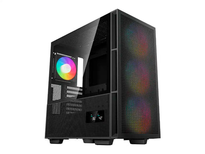 CASE DEEPCOOL CH560 DIGITAL S/FUENTE (R-CH560-BKAPE4D-G-1) PANEL DE VIDRIO, 4 VENTILADORES, LED ARGB, NEGRO