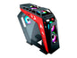 CASE GAMBYTE METAL WARRIOR RED S/FUENTE (GI-MWARRIORRED-AC) PANELES DE VIDRIO, 7 VENTILADORES, LED ARGB, ROJO