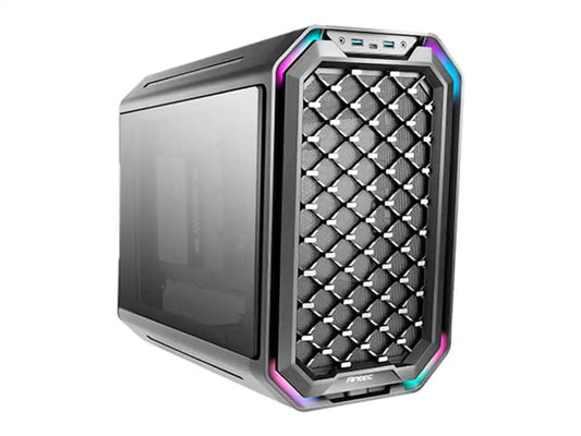 CASE ANTEC DARK CUBE GAMING S/FUENTE (0-761345-80034-1) PANELES DE VIDRIO, LED RGB, NEGRO