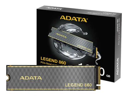 UNIDAD DE ALMACENAMIENTO SSD M.2 PCIE ADATA 1TB NVME LEGEND 860, 2280 (SLEG-860-1000GCS) HASTA 6000MB/S DE LECTURA