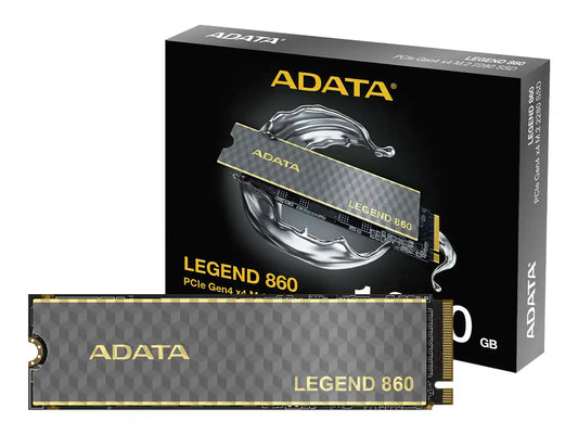 UNIDAD DE ALMACENAMIENTO SSD M.2 PCIE ADATA 1TB NVME LEGEND 860, 2280 (SLEG-860-1000GCS) HASTA 6000MB/S DE LECTURA