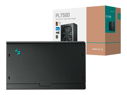 FUENTE DE PODER DEEPCOOL 750W PL750D (R-PL750D-FC0B-US-V2) ATX 80 PLUS BRONZE, NO MODULAR, NEGRO