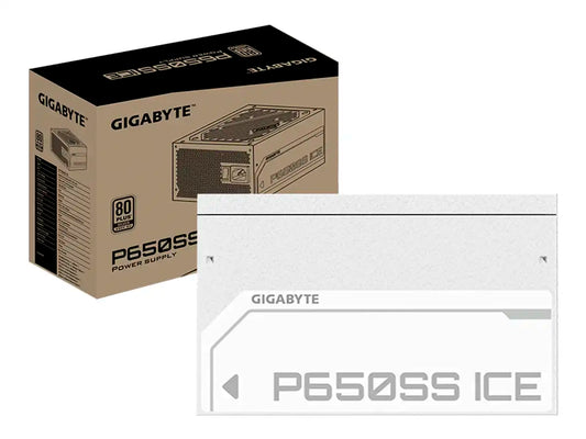 FUENTE GIGABYTE 650W (P650SS ICE) ATX, 80 PLUS SILVER, BLANCO