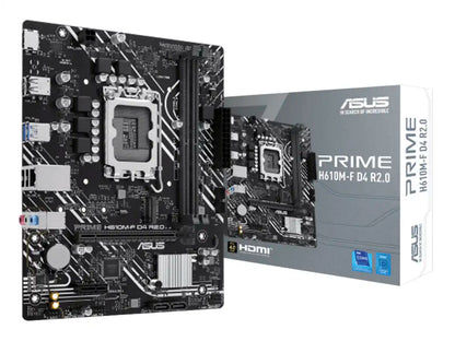 PLACA MADRE ASUS PRIME H610M-F (90MB1H70-M0EAY0) SOCKET LGA 1700, RAM DDR4 BUSS 3200MHZ, 13VA, 12VA GEN