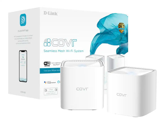 ROUTER D-LINK COVR-1102 WHOLE HOME MESH WI-FI ( COVR-1102 ) PACK X2 | AC1200 DUAL BAND | SYNCRIO GOOGLE - ALEXA