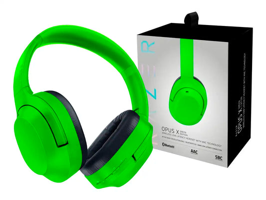AURICULAR RAZER INALAMBRICO OPUS X (RZ04-03760400-R3U1) CON MICROFONO, INTERFAZ BT,VERDE