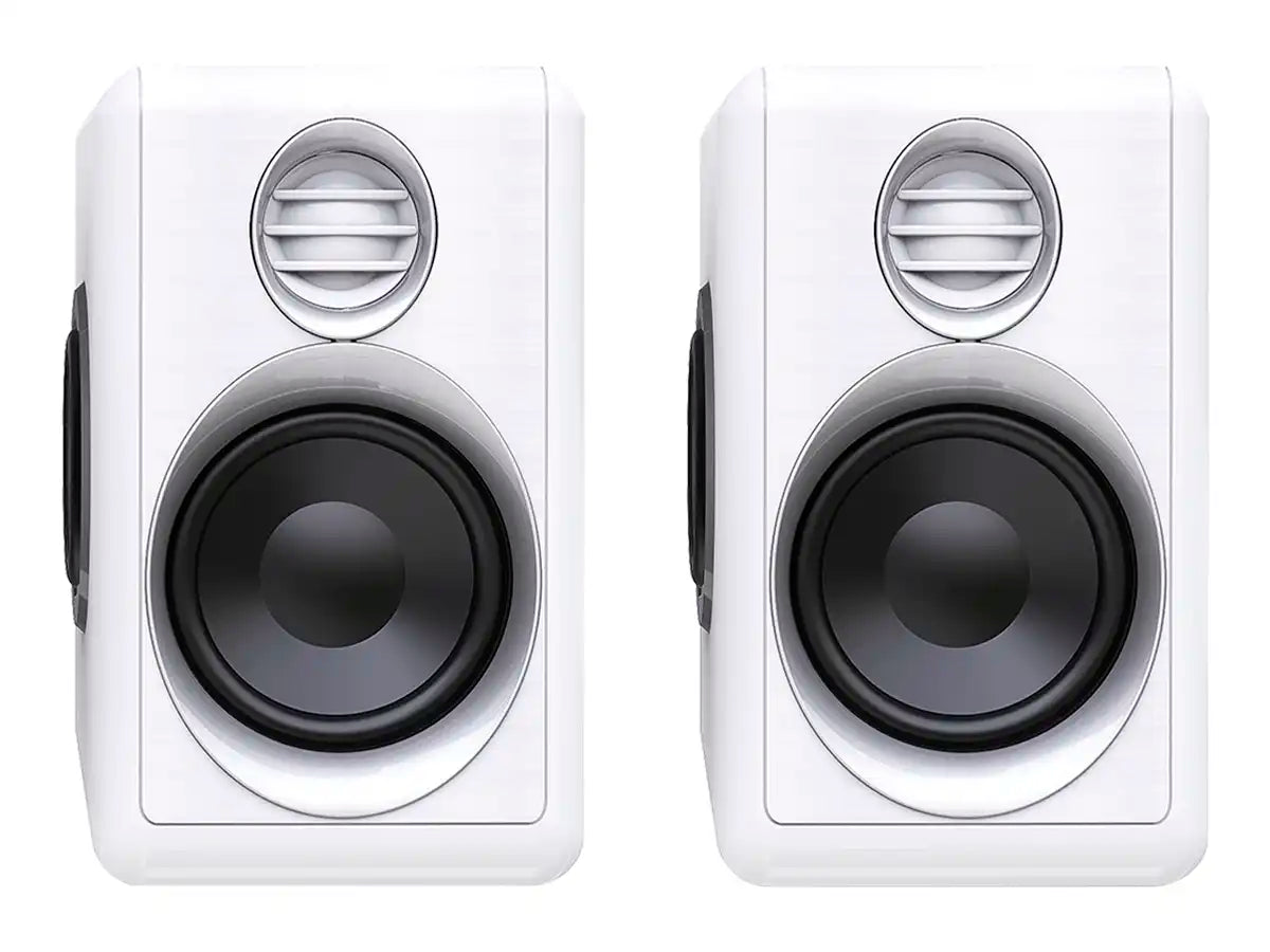 PARLANTE MICRONICS IRON WHITE MIC S314W 10 WATTS (S314W) INTERFAZ JACK 3.5 MM Y USB ENEGÍA