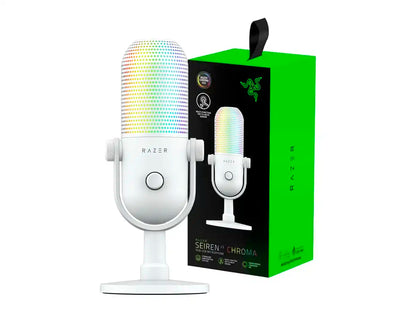 MICROFONO RAZER SEIREN V3 CHROMA (RZ19-05060200-R3U1) INTERFAZ USB, WHITE