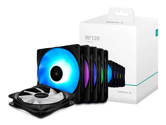 COOLER PARA CASE DEEPCOOL RF120M-5 IN 1 (DP-FRGB-RF120-5C-M) PACK 5 EN 1, 120MM, LED RGB