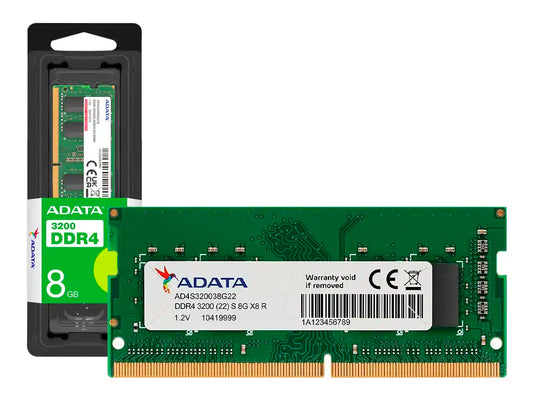 MEMORIA PARA LAPTOP SODIMM ADATA DDR4 8GB (AD4S32008G22-SGN) 3200 MHZ