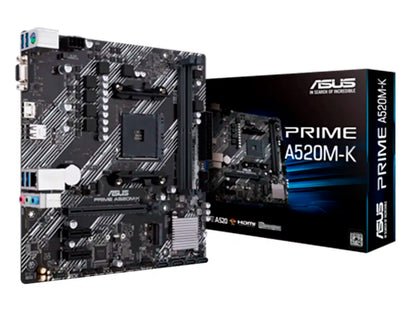 PLACA MADRE ASUS PRIME A520M-K (PRIME-A520M-K ) SOCKET AM4, RAM DDR4, HDMI
