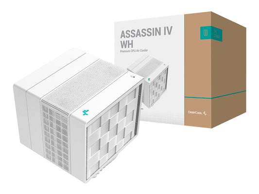 COOLER PARA PROCESADOR DEEPCOOL ASSASSIN IV WH (R-ASN4-WHNNMT-G) BLANCO, 2 VENTILADORES, 120MM
