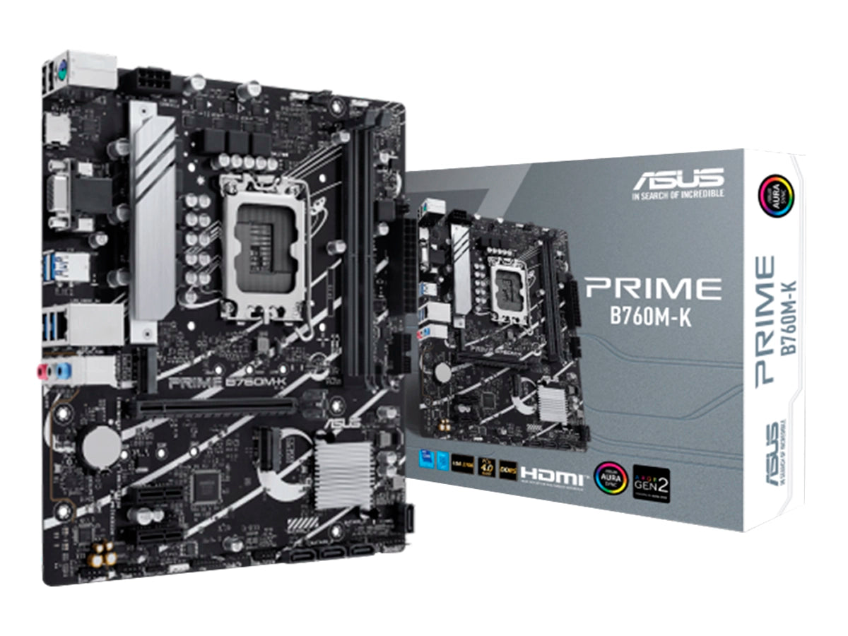 PLACA MADRE ASUS B760M-K PRIME (90MB1FI0-M1EAY0) SOCKET LGA 1700, RAM DDR5