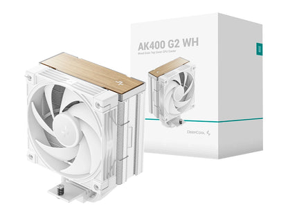 COOLER PARA PROCESADOR DEEPCOOL AK400 G2 (R-AK400G2-WHNNMN-GJD) 1 VENTILADOR, BLANCO