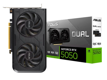 TARJETA DE VIDEO ASUS GEFORCE RTX 5050 8GB DUAL OC GDDR6 (VD8GASRTX5050DO) NVIDIA 128 BITS, 2 VENTILADORES