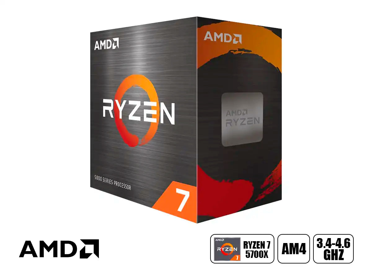 PROCESADOR AMD RYZEN 7 5700X 3.4GHZ HASTA 4.6GHZ 32MB (100 -100000926WOF) AM4, 8 NUCLEOS