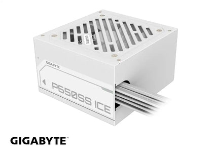 FUENTE GIGABYTE 650W (P650SS ICE) ATX, 80 PLUS SILVER, BLANCO