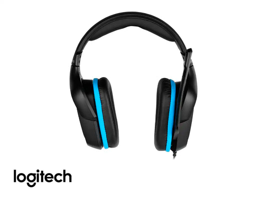 AURICULAR LOGITECH G432 GAMING (981-000769) CON MICROFONO, INTERFAZ USB, NEGRO C/ AZUL