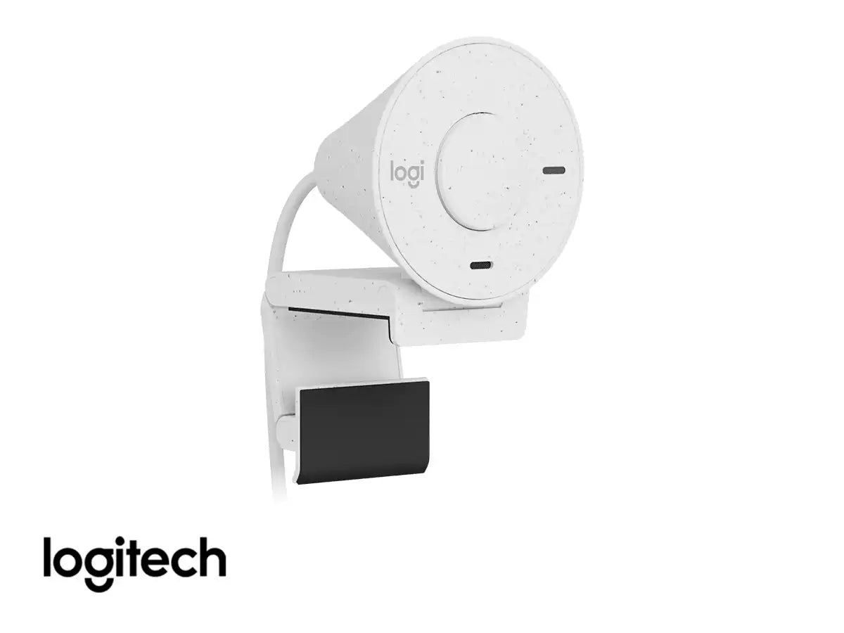 CAMARA WEB LOGITECH BRIO 300 (960-001440) FHD 1920 X 1080, MICRÓFONO INCORPORADO, CONEXION USB C, 4 MEGAPIXELES, LENTE DE CRISTAL, BLANCO