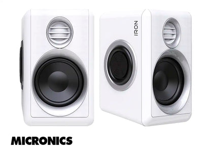 PARLANTE MICRONICS IRON WHITE MIC S314W 10 WATTS (S314W) INTERFAZ JACK 3.5 MM Y USB ENEGÍA