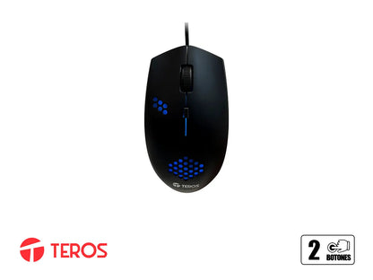 COMBO 4 EN UNO TEROS GAMER TE4063N (KBMSHDSTE4063N) TECLADO LED, MOUSE LED, AURICULAR LED, PAD MOUSE, NEGRO
