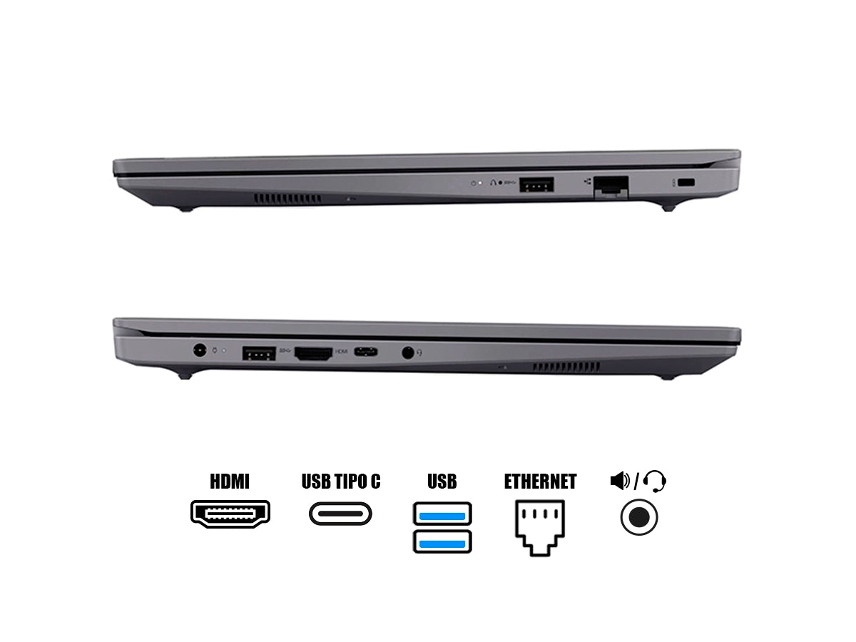 LAPTOP LENOVO CORE I7-13620H V15 G4 IRL (83GW005GLD) PANTALLA 15.6 FHD, RAM 8GB, SSD 512GB, S/SISTEMA, ESP, LUNA GREY