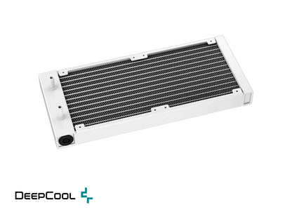 SISTEMA DE ENFRIAMIENTO LIQUIDO DEEPCOOL MYSTIQUE 240 WH (R-LX240-WHDSNMP-G-1) BLANCO 2 VENTILADORES, 240MM