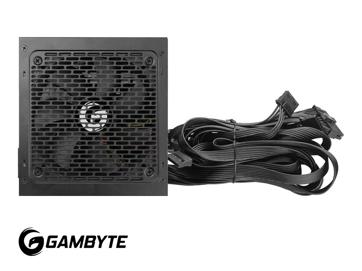 FUENTE DE PODER GAMBYTE 750W GX750W (PS-GX750WP-FT) ATX, 80 PLUS BRONZE, PCIE 5.0, NO MODULAR, NEGRO