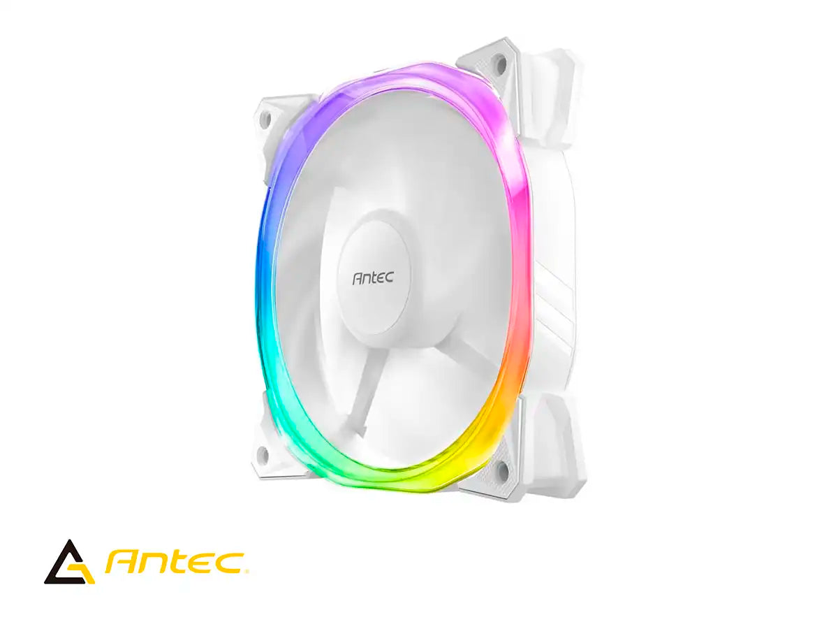 COOLER PARA CASE ANTEC FUSION (0-761345-57005-3) X5, 120MM, LED ARGB, BLANCO