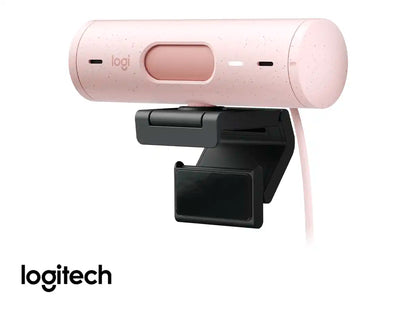 CAMARA WEB LOGITECH BRIO 500 (960-001418) FHD 1920 X 1080, MICRÓFONO INCORPORADO, CONEXION USB C, 4 MEGAPIXELES, LENTE DE CRISTAL, ROSADO