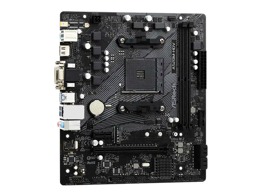 PLACA MADRE ASROCK A520M-HDV (90-MXBE50-A0UAYZ) SOCKET AM4, RAM DDR4 BUSS 4733OC MHZ