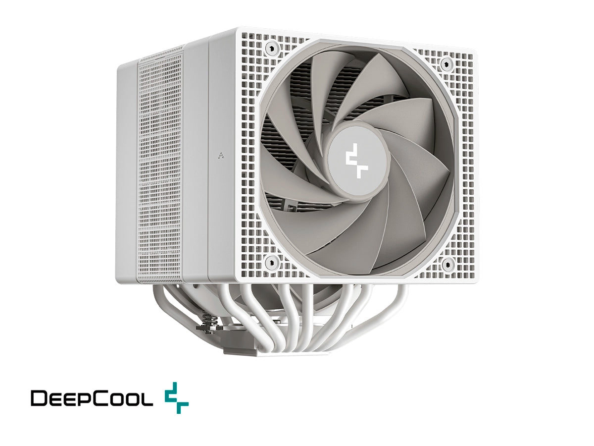 COOLER PARA PROCESADOR DEEPCOOL ASSASSIN IV WH (R-ASN4-WHNNMT-G) BLANCO, 2 VENTILADORES, 120MM