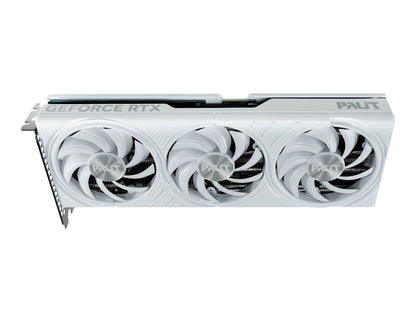 TARJETA DE VIDEO PALIT RTX 5070 12GB GDDR7 (NE75070U19K9-GB2050W) 192 BITS, 3 VENTILADORES ,BLANCO