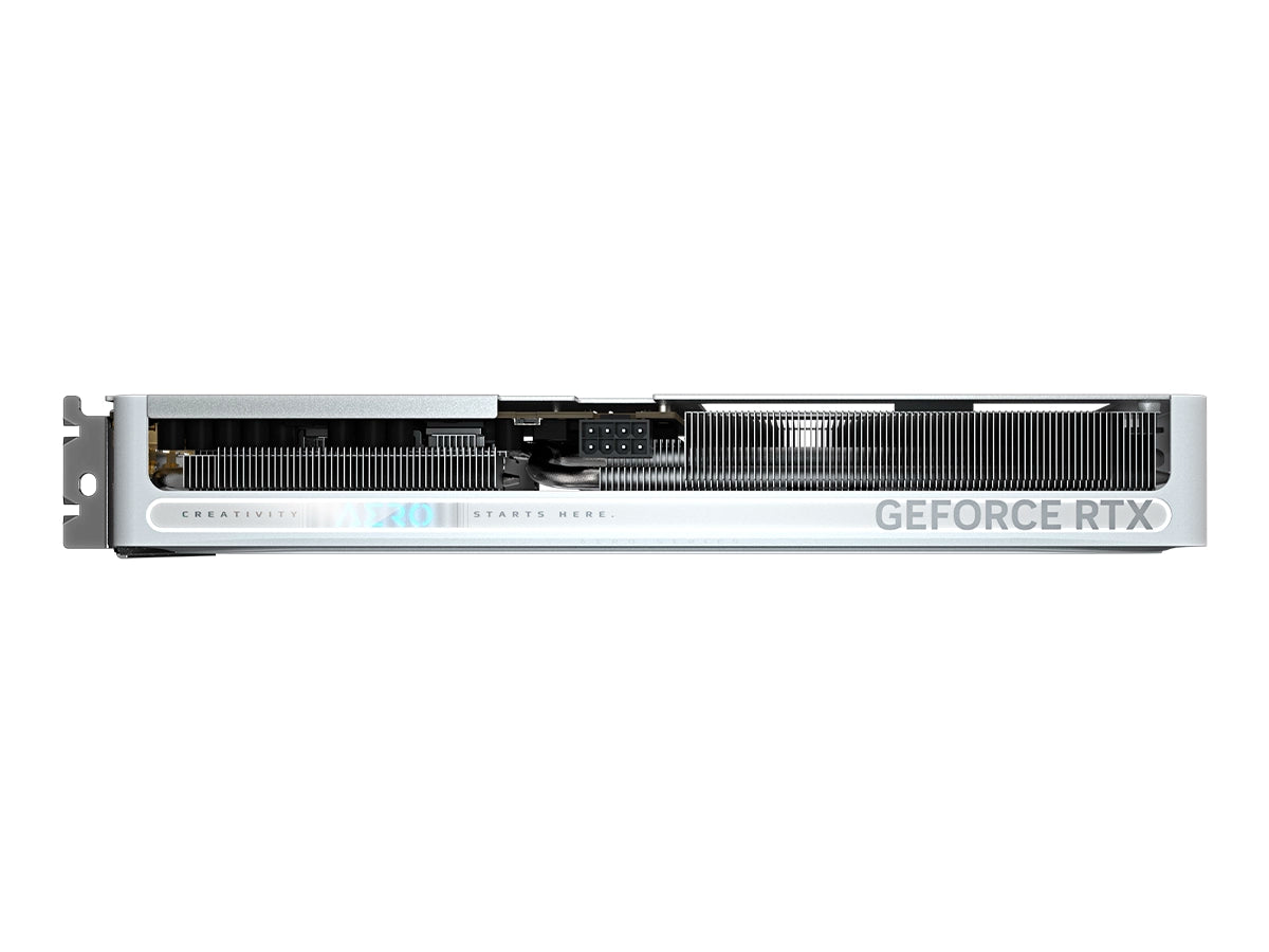 TARJETA DE VIDEO GIGABYTE GEFORCE RTX 5060 TI 8GB AERO OC GDDR7 (GV-N506TAERO OC-8GD) NVIDIA 128 BITS, 3 VENTILADORES, BLANCO